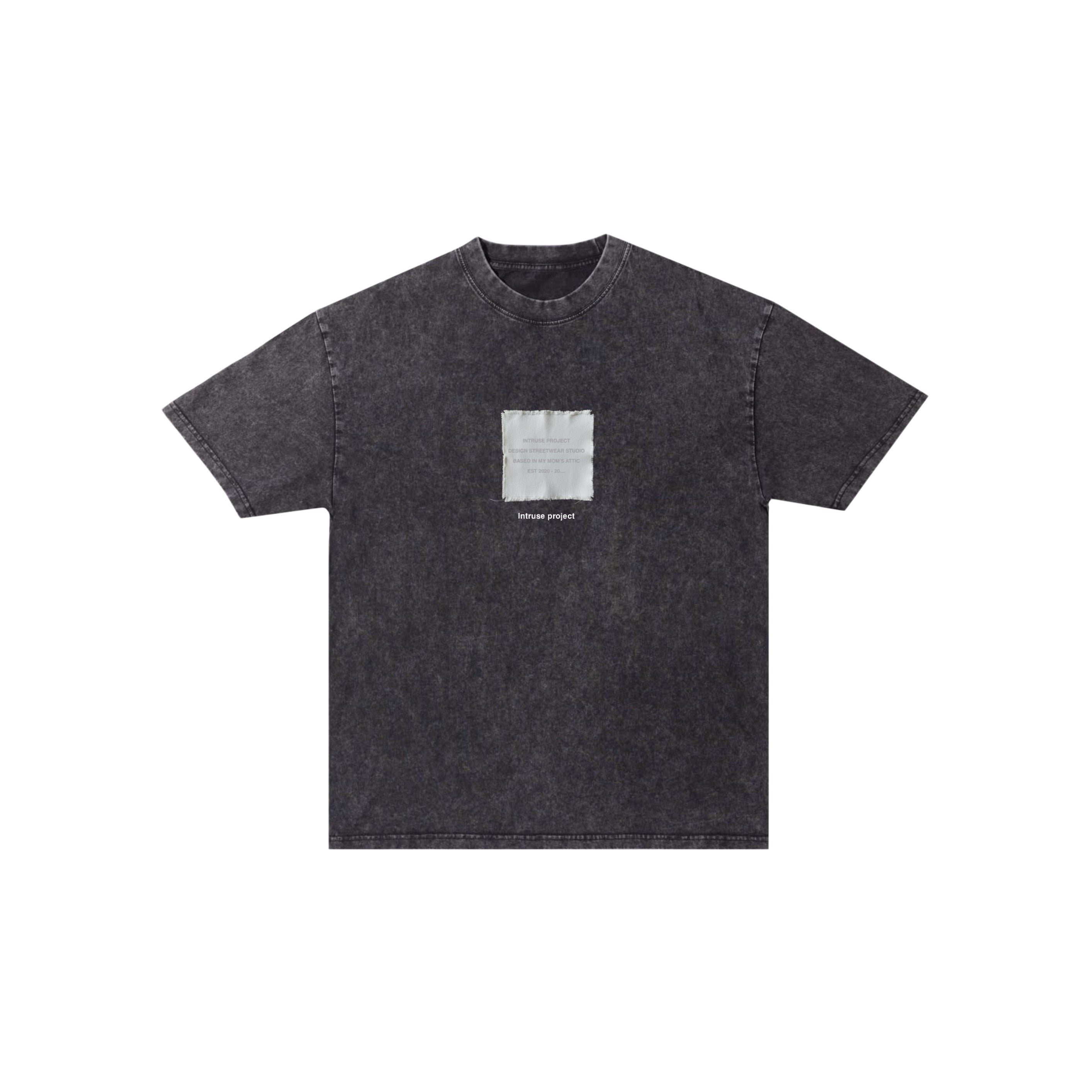 Washed tee label sample regular fit