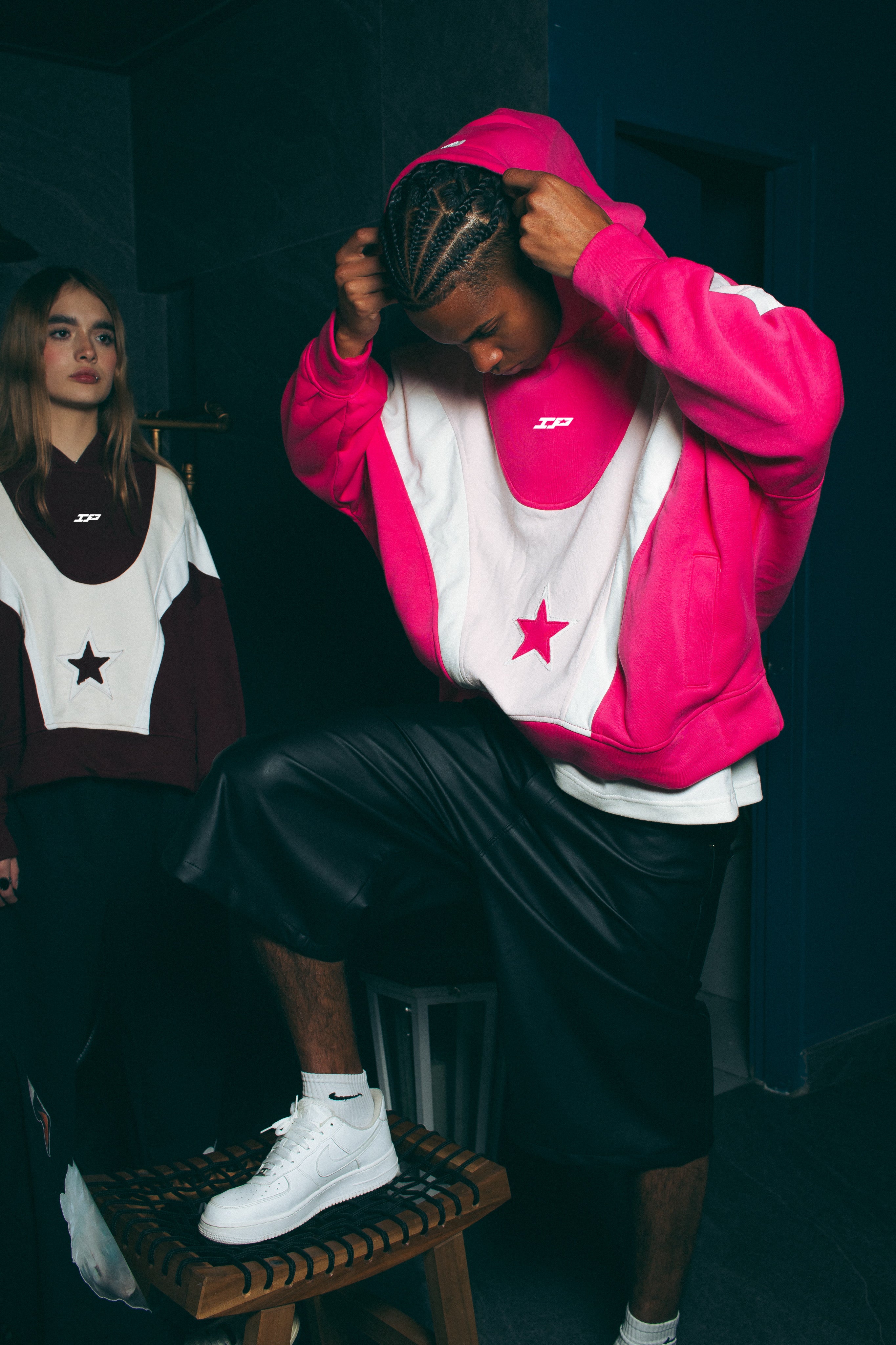 CLEAN LINES HOODIE V2 ROSA