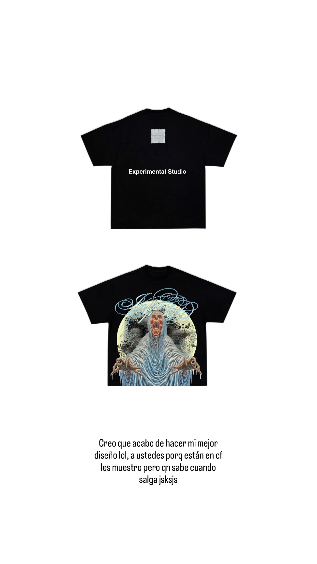 Trazos skeleton UNRELEASED boxy tee