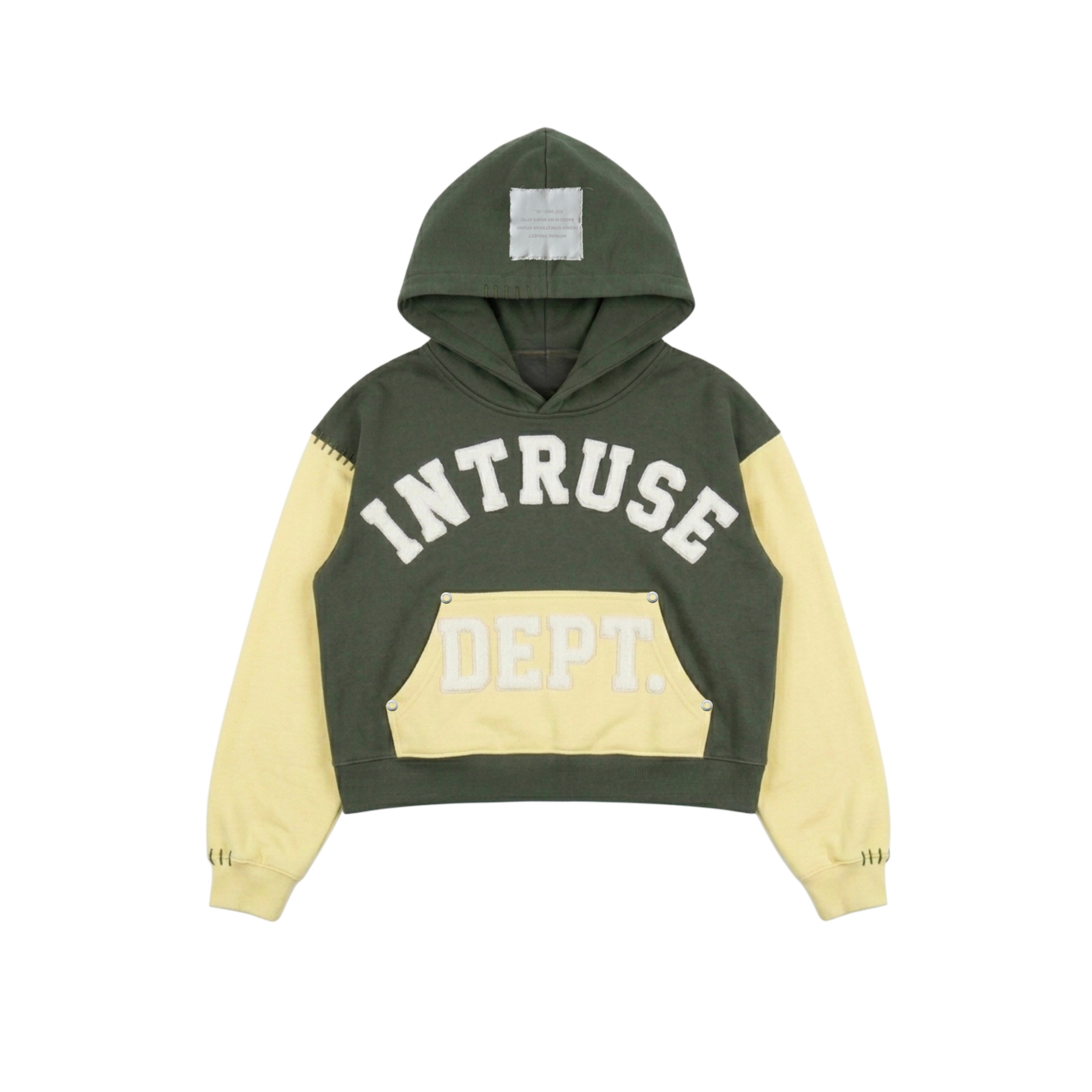 DEPT. GREEN/YELLOW BOXY HOODIE (5-7 días hábiles)