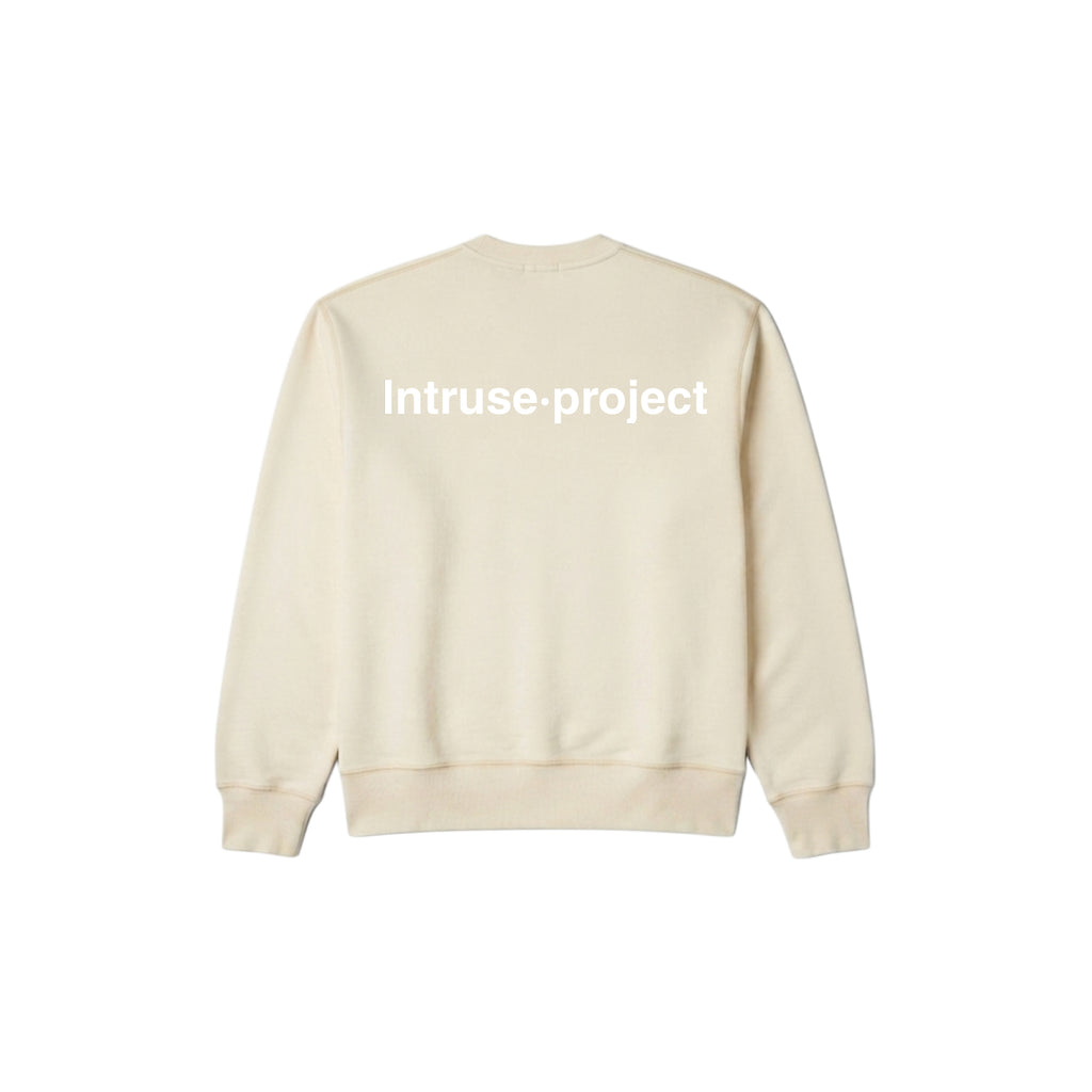Oversize boxy hoodie crema sample