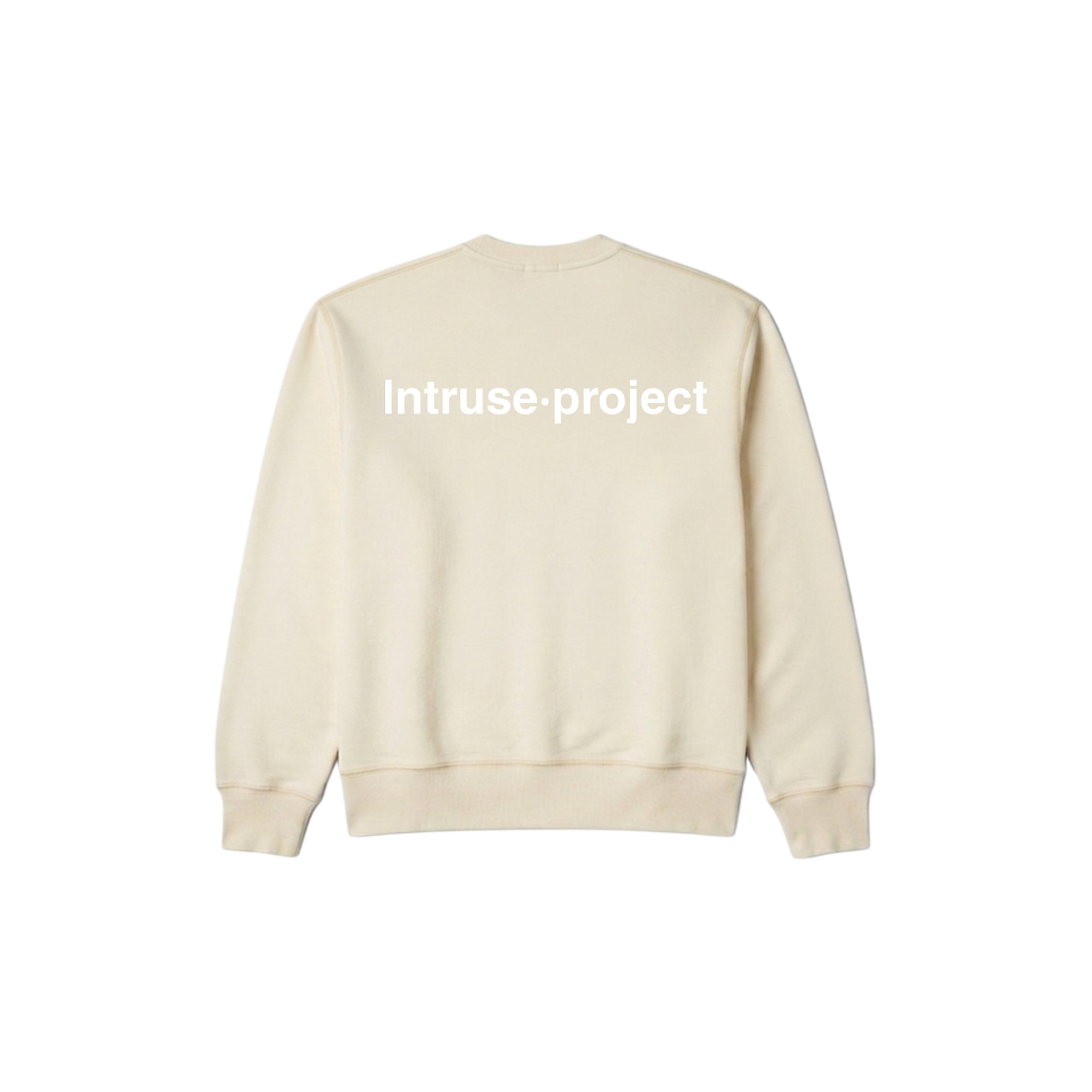 Oversize boxy hoodie crema sample