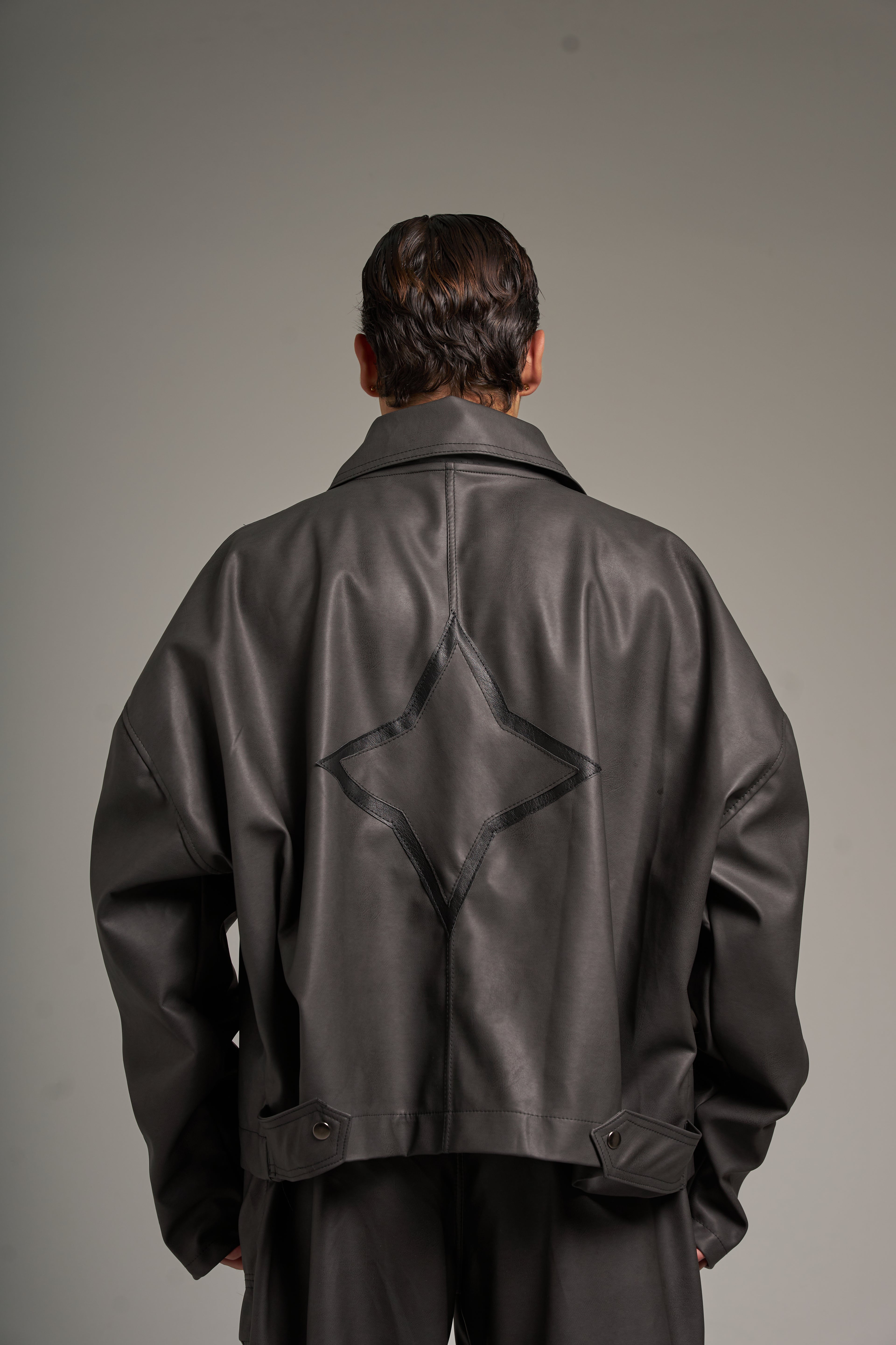 Superstar grey washed jacket