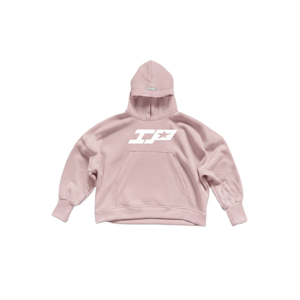 Semi cropped hoodie IP Rosa V3