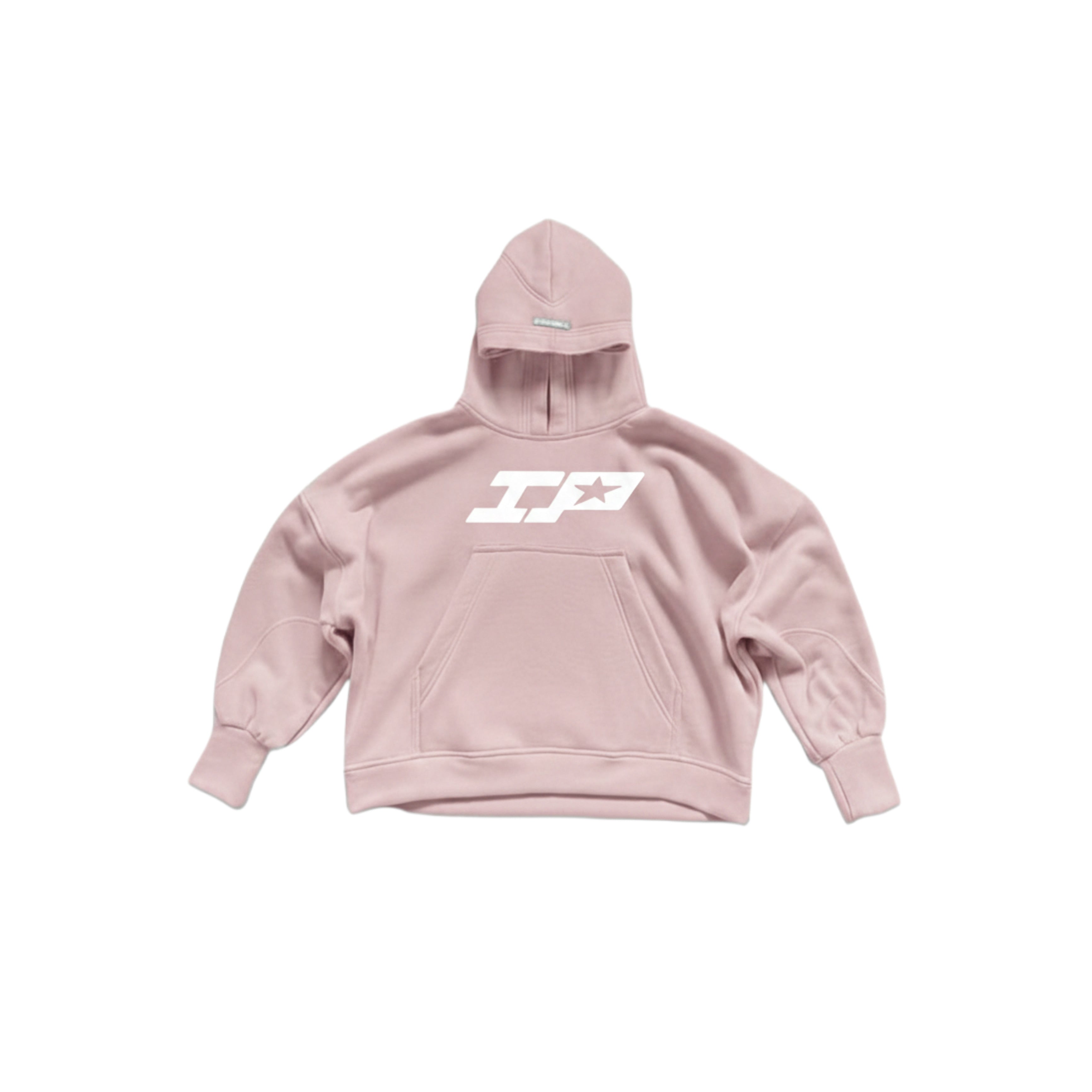 Semi cropped hoodie IP Rosa V3