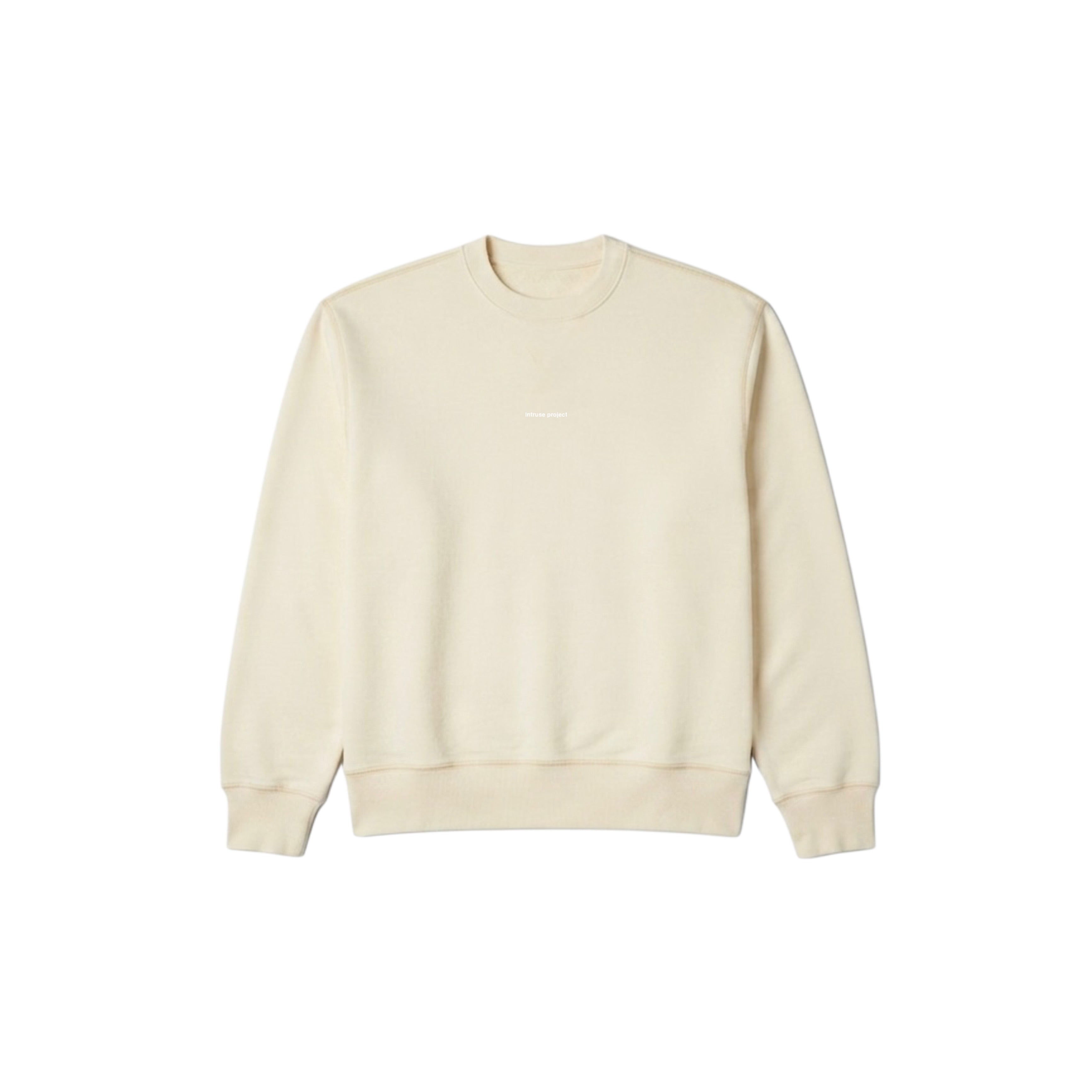 Oversize boxy hoodie crema sample
