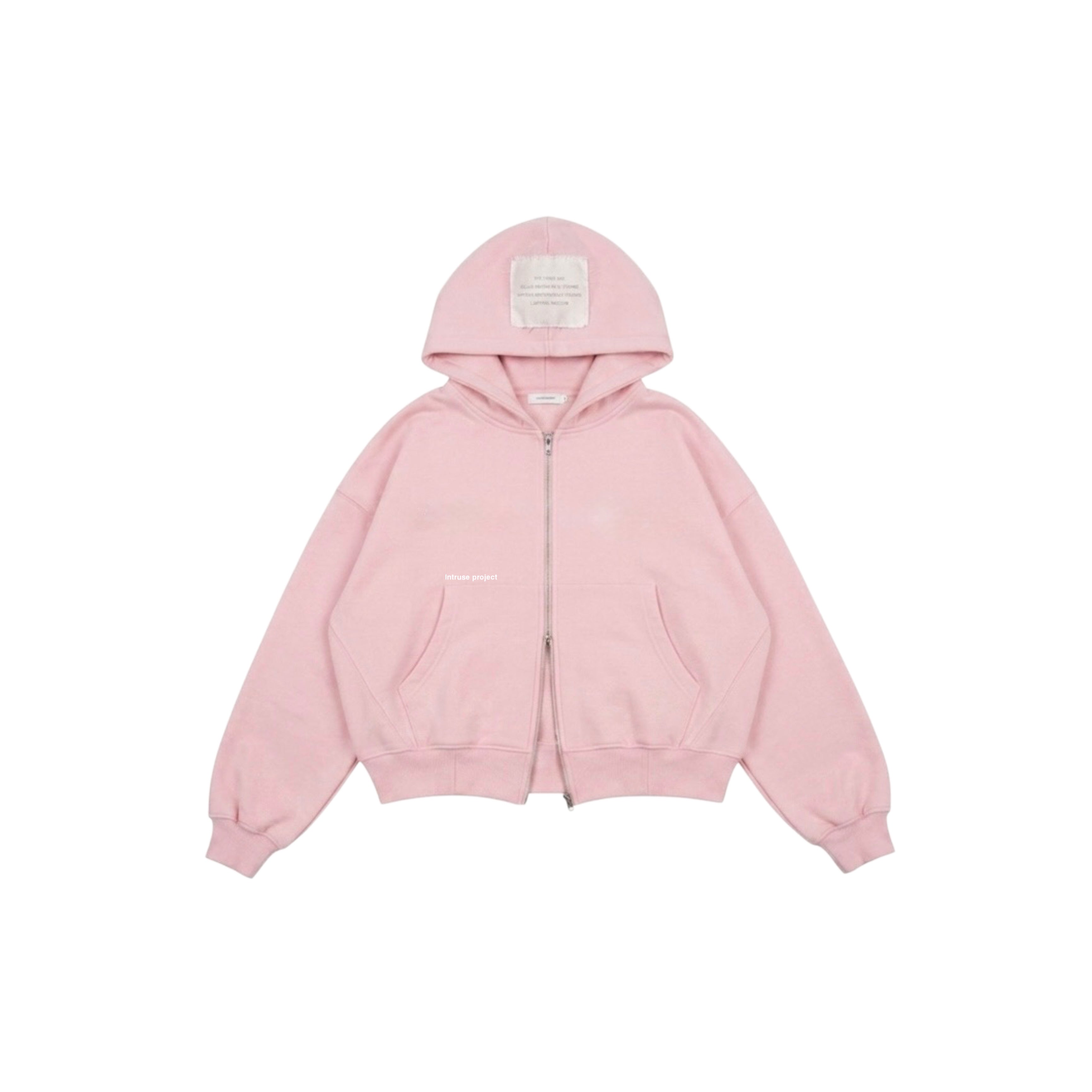 Double zip rosado peluche