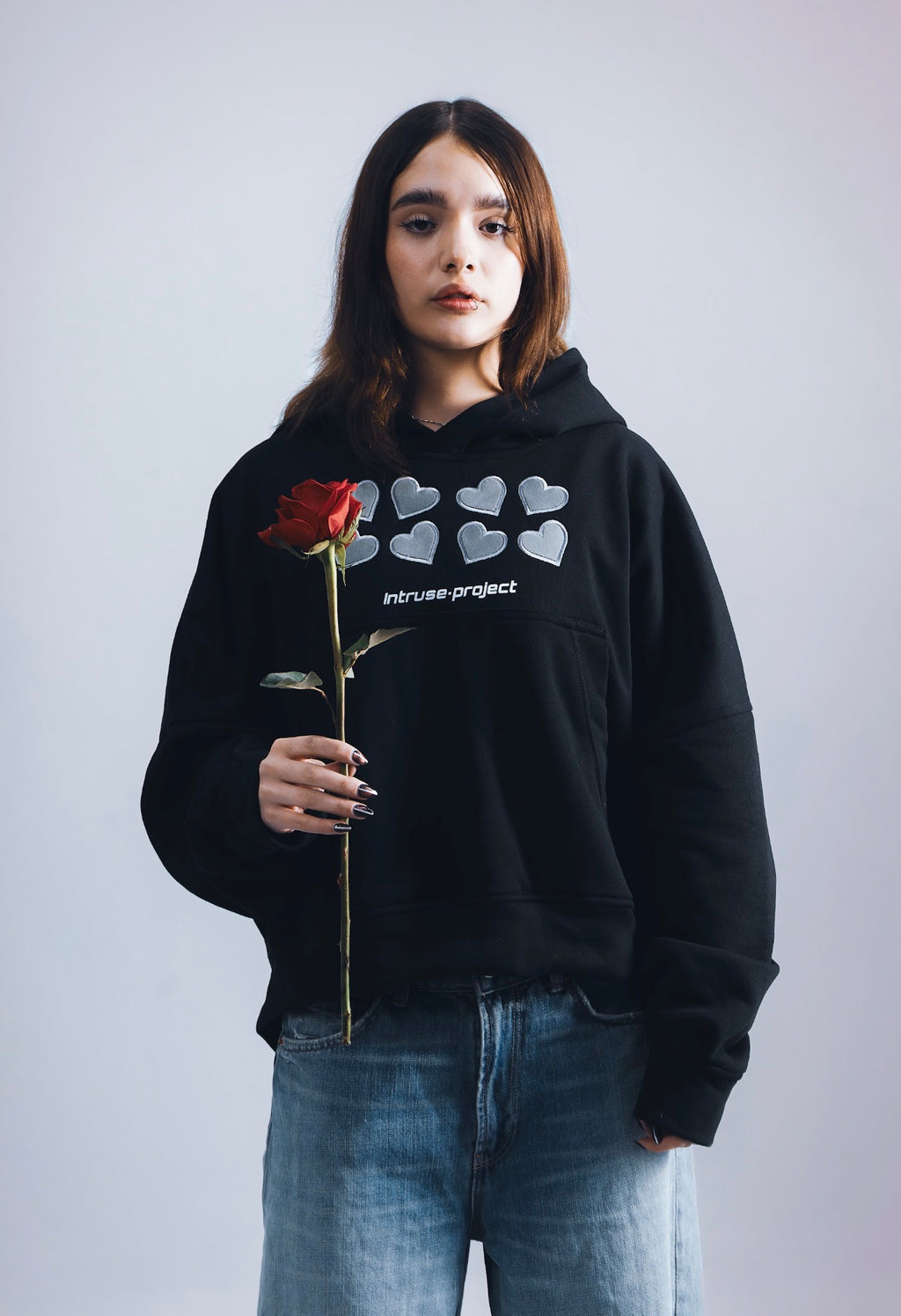 Superlove boxy hoodie black version SV UNRELEASED