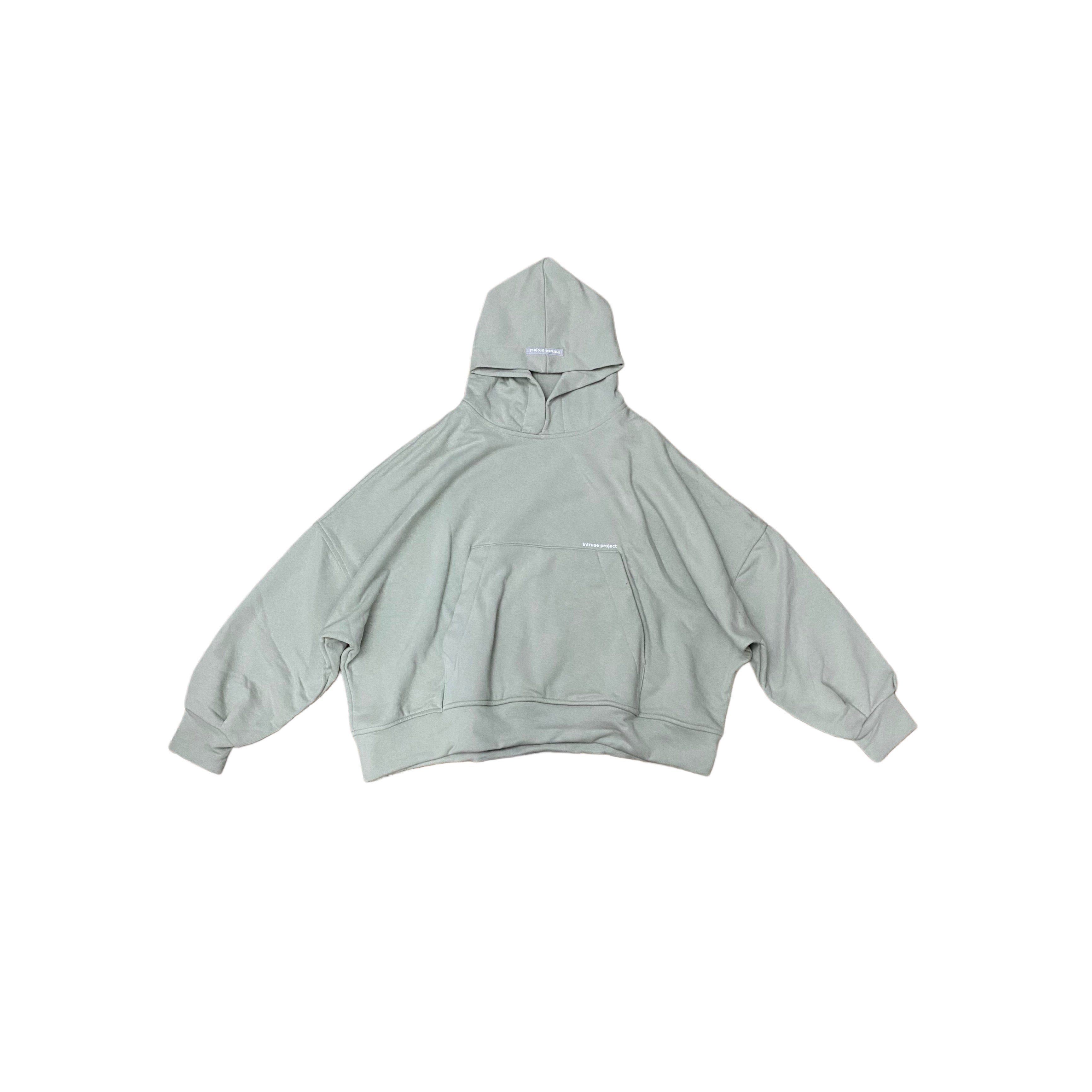 Oversize cropped hoodie V2 verde manzana