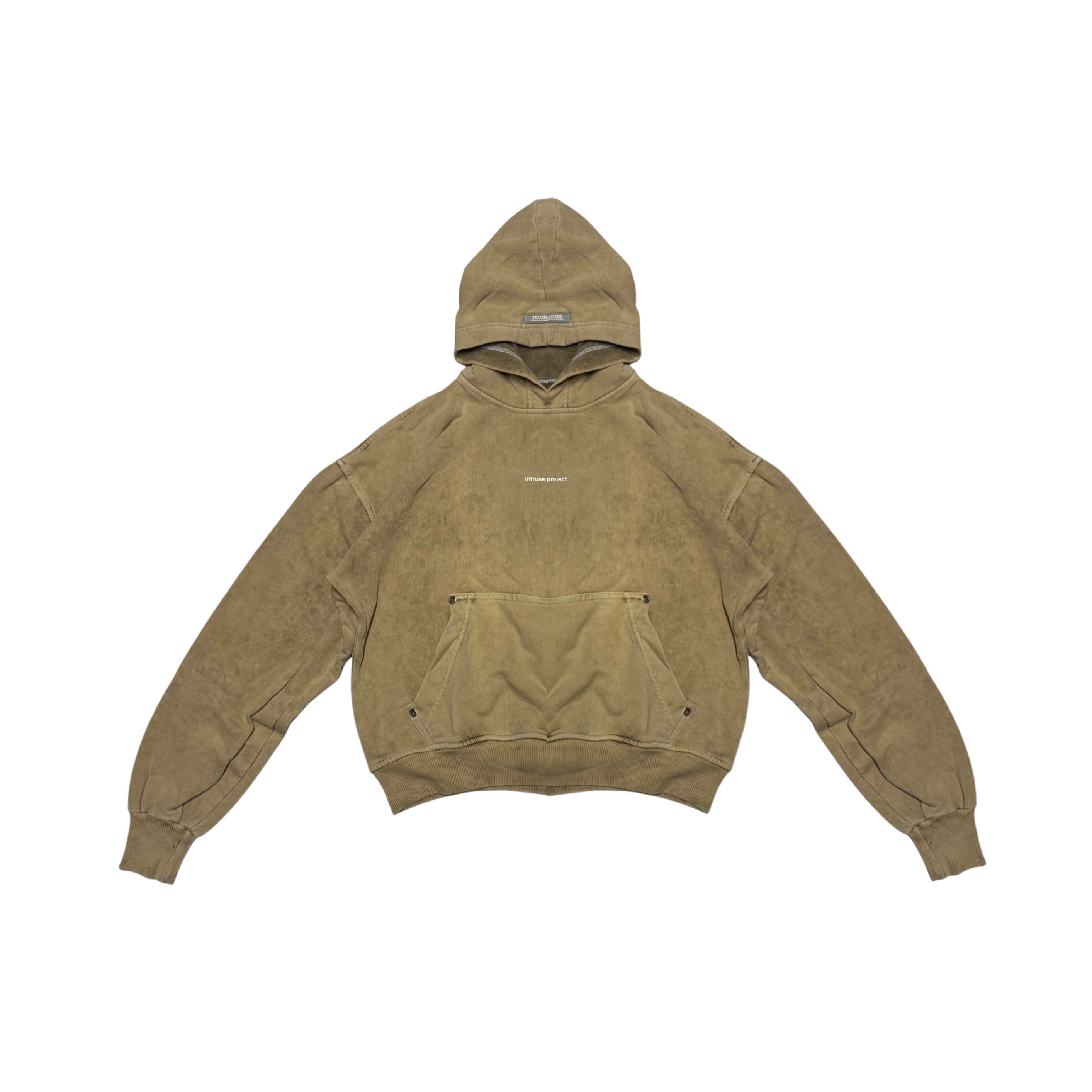 Washed oversize hoodie arena sample