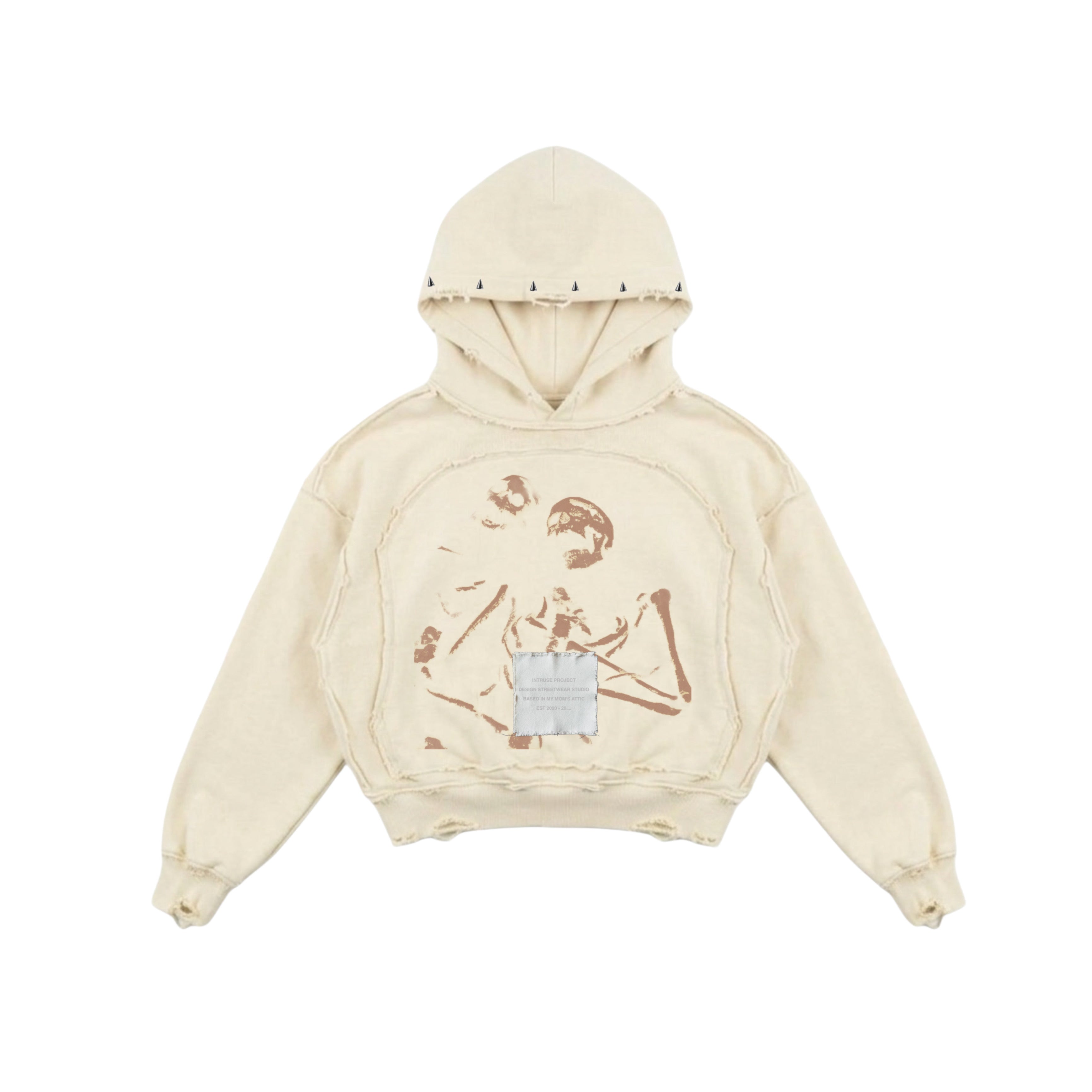 Destroyed skeleton hoodie