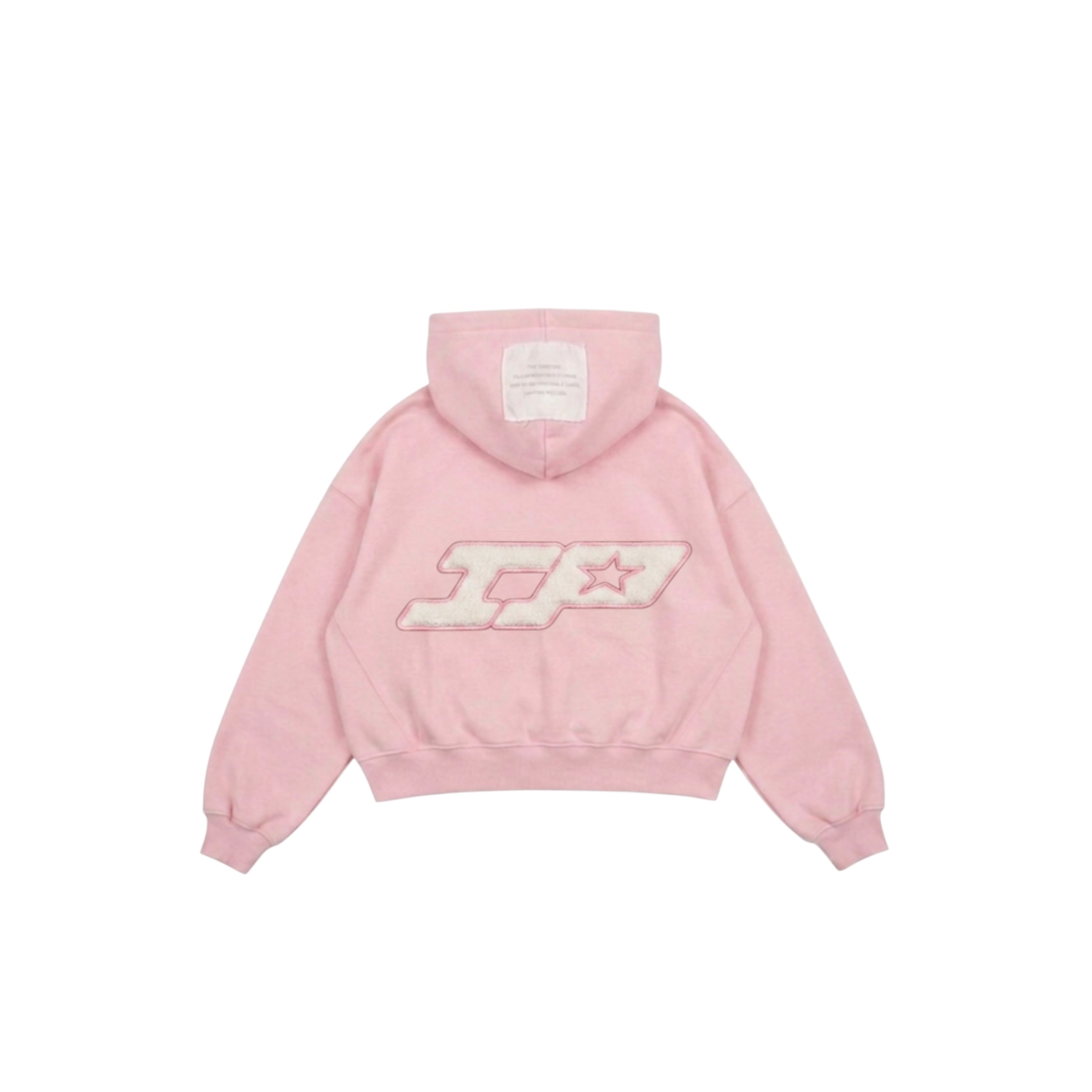 Double zip rosado peluche