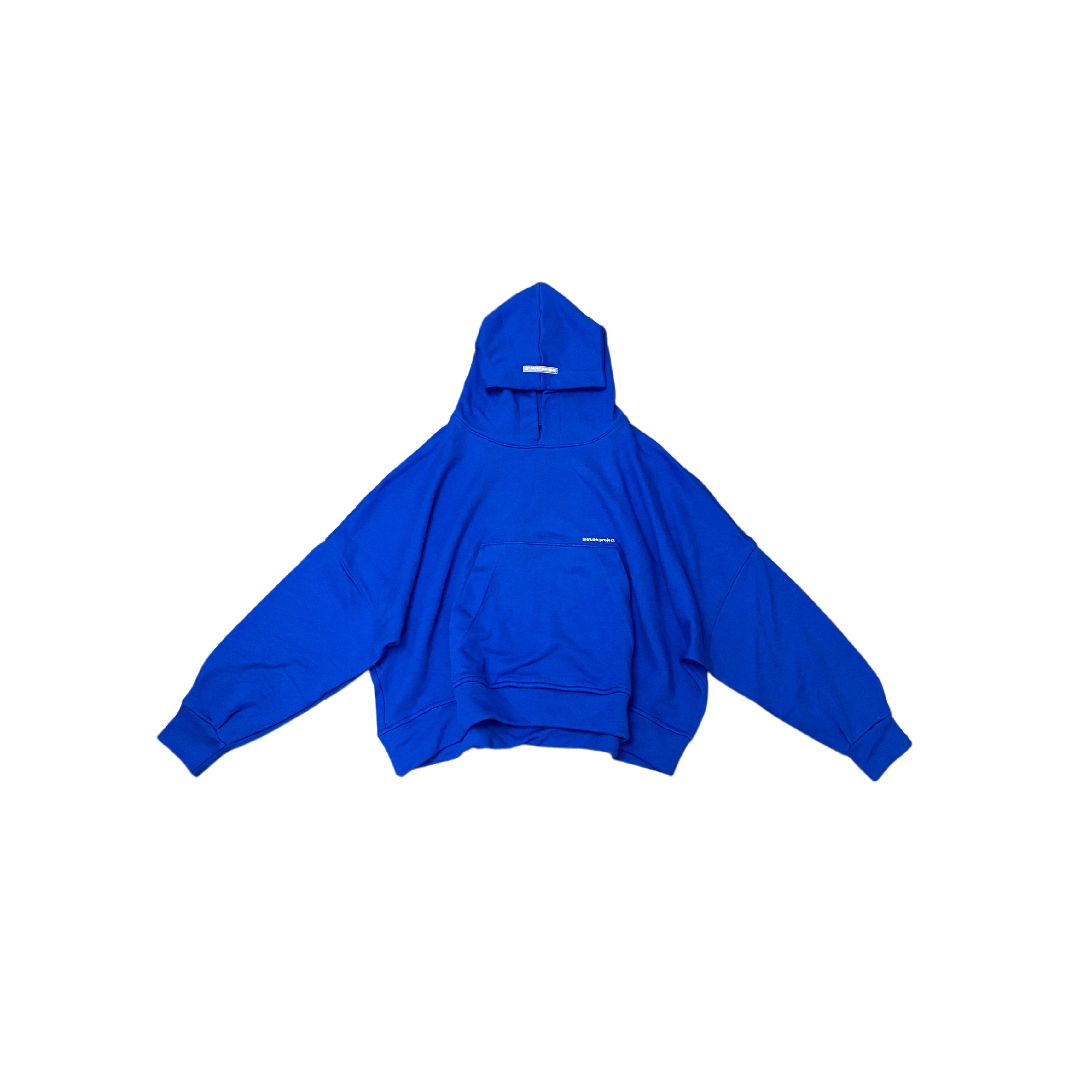 Oversize cropped hoodie V2 azul rey