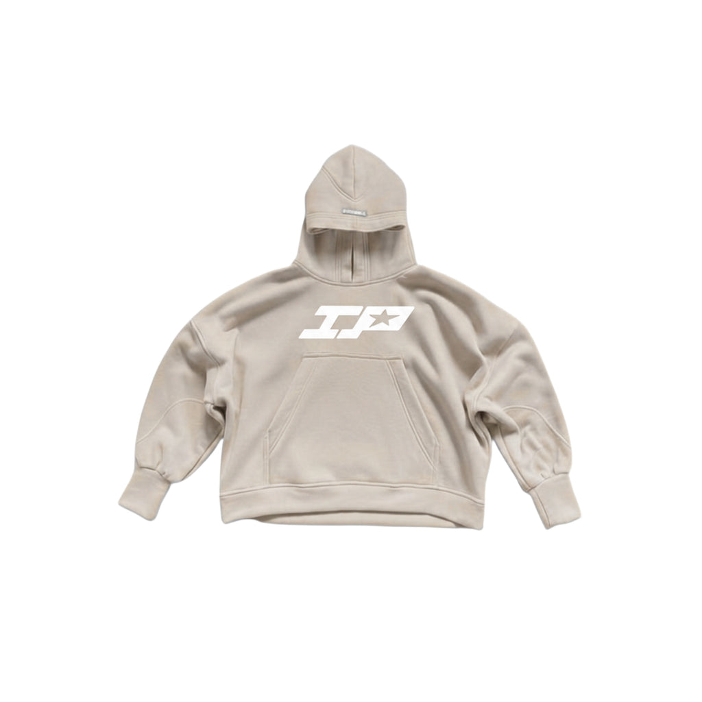 Semi cropped Hoodie IP habano