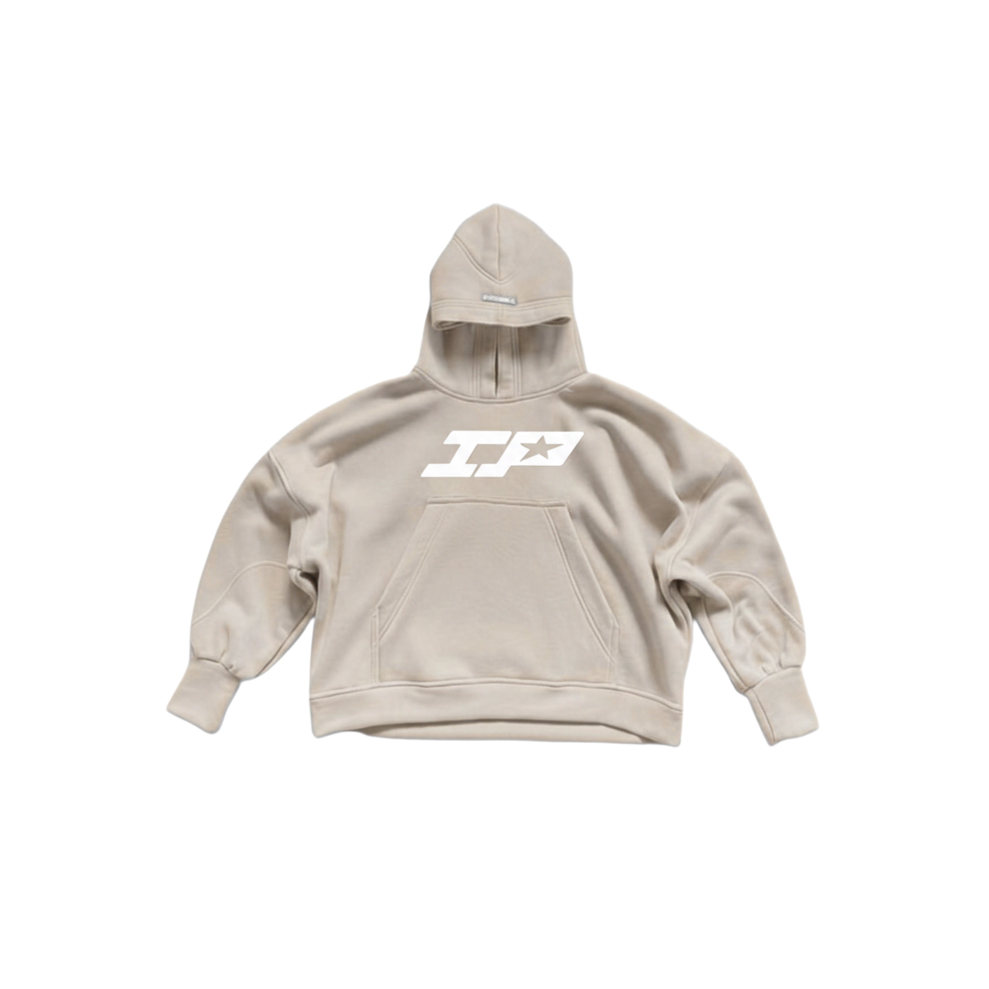 Semi cropped Hoodie IP habano