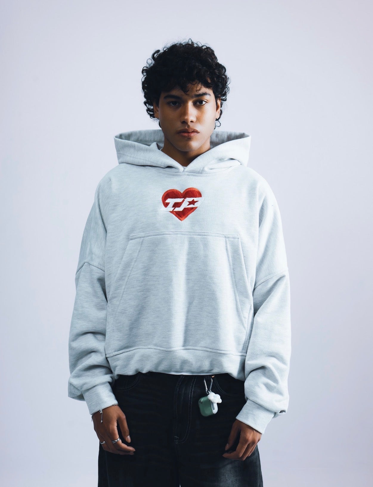 Heart boxy hoodie