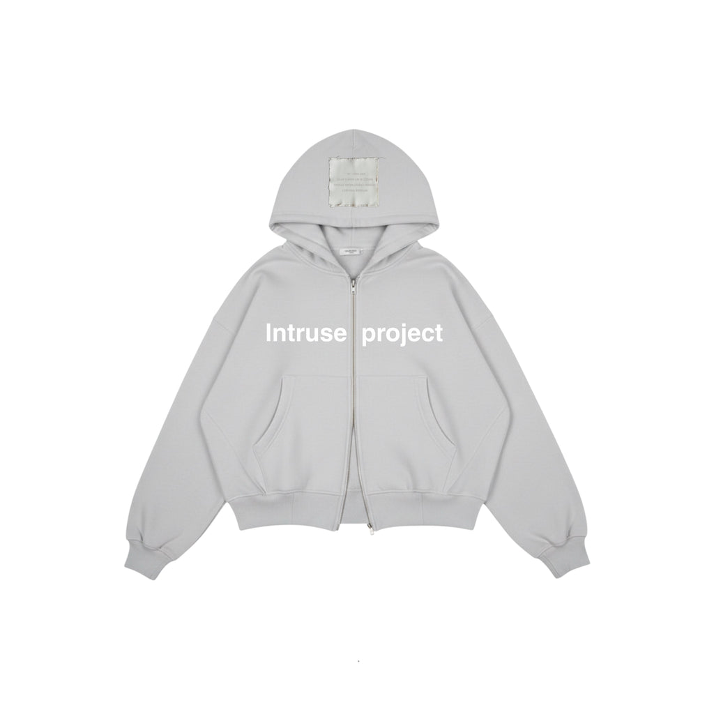 Double zip boxy hoodie