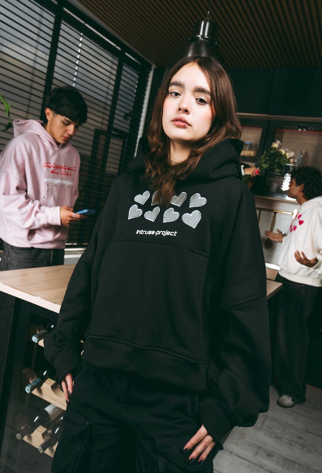 Superlove boxy hoodie black version SV UNRELEASED