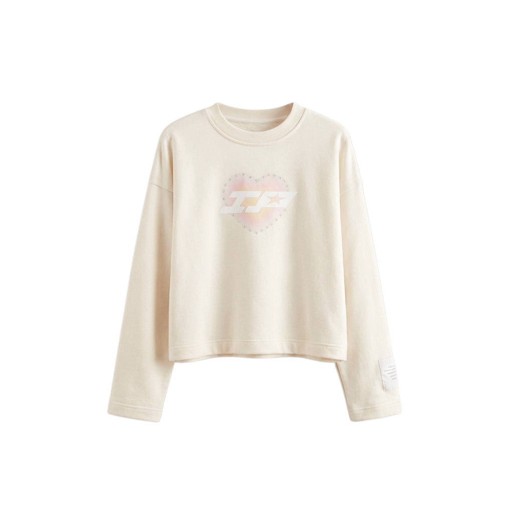 Valentine’s Cream long sleeve pedrería