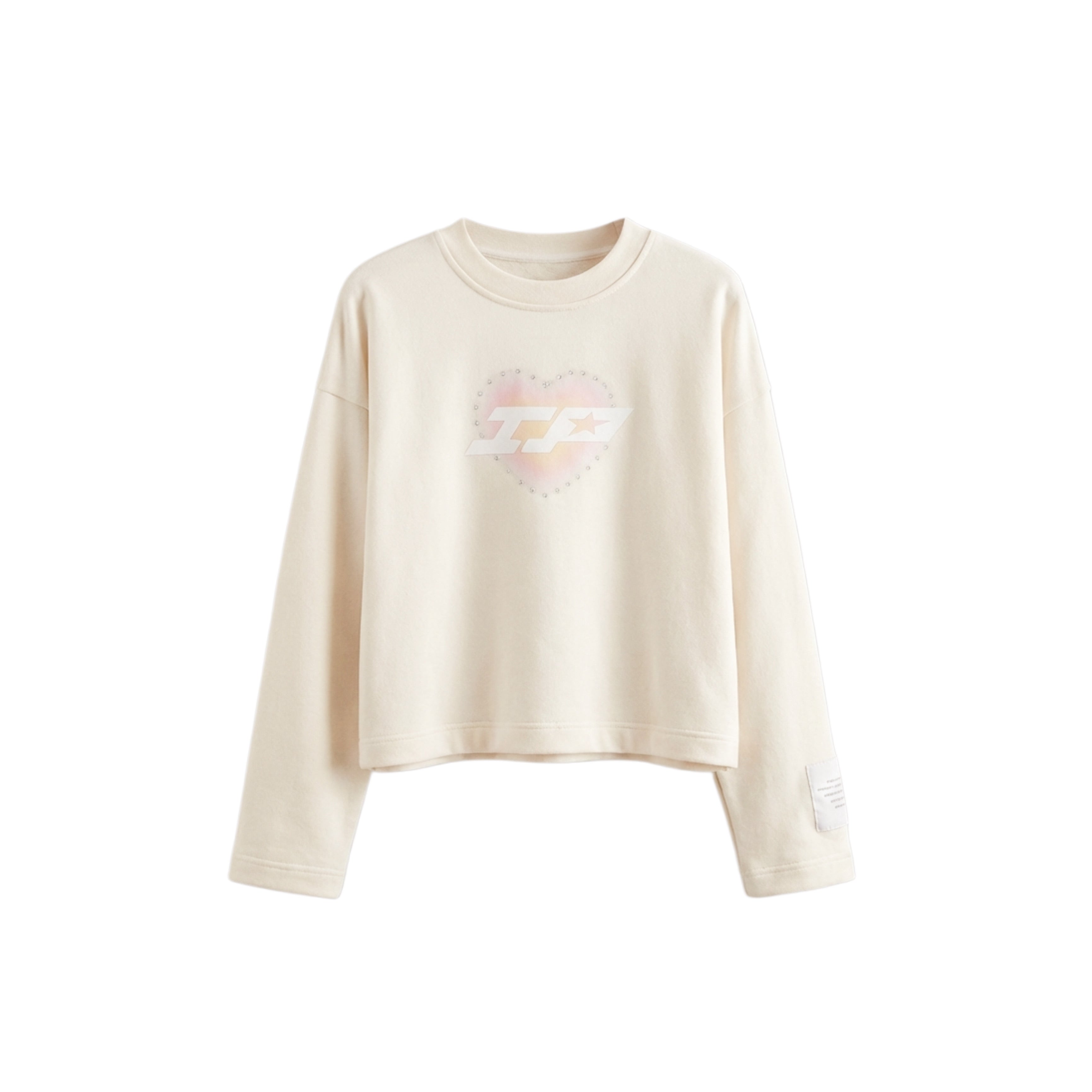 Valentine’s Cream long sleeve pedrería