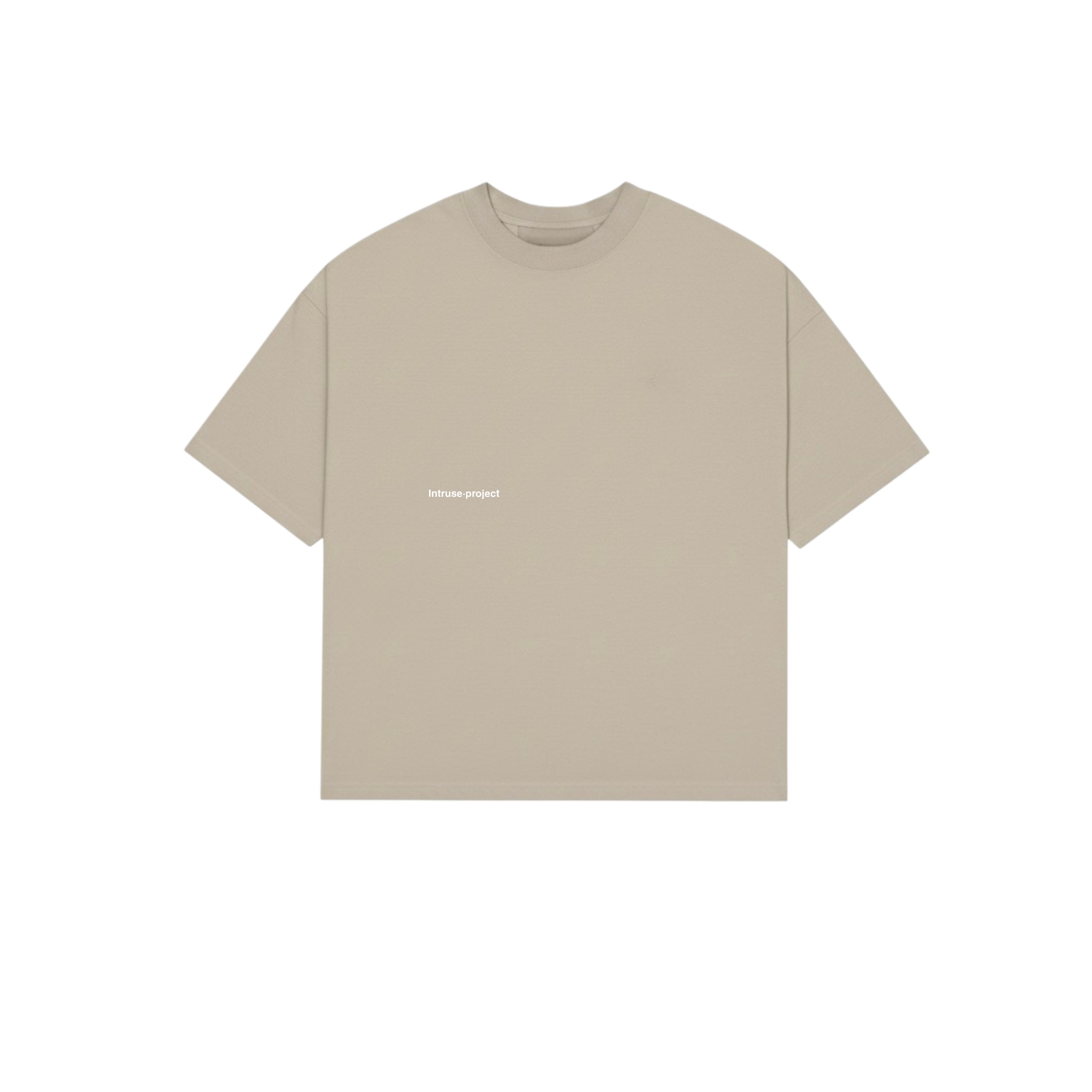 Boxy tee beige Sample