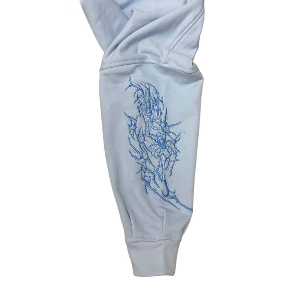 Spider hoodie azul claro Sample