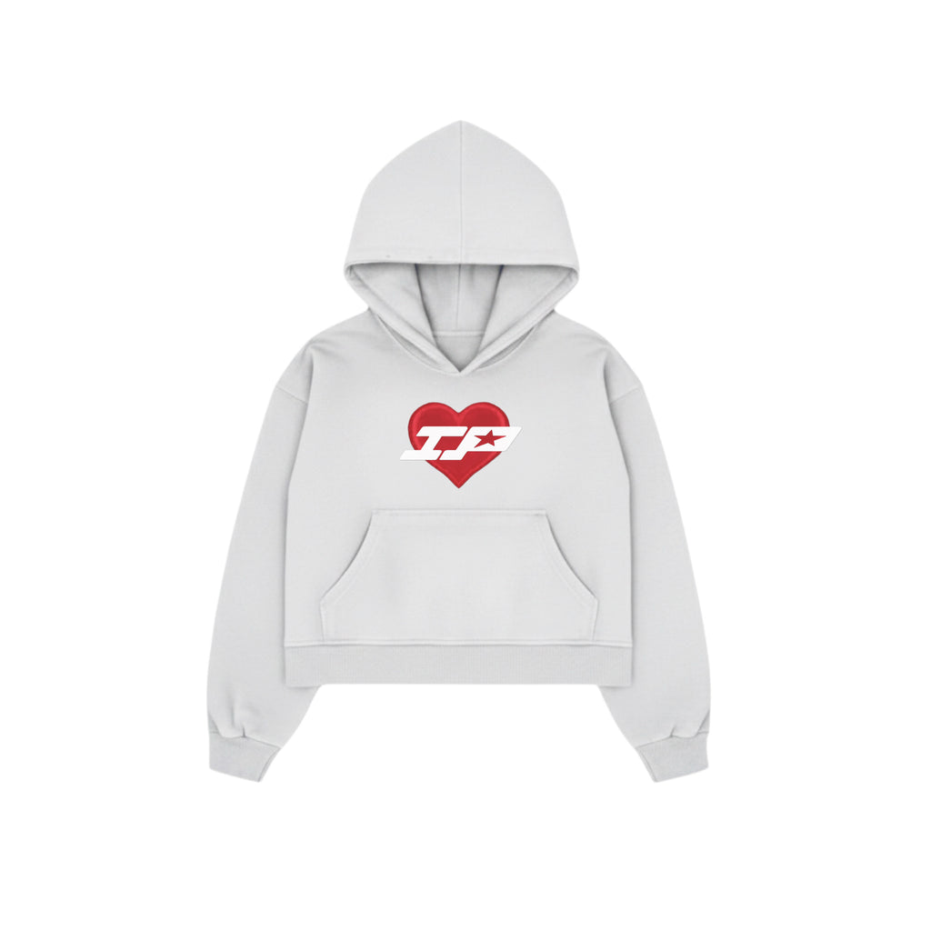Heart boxy hoodie