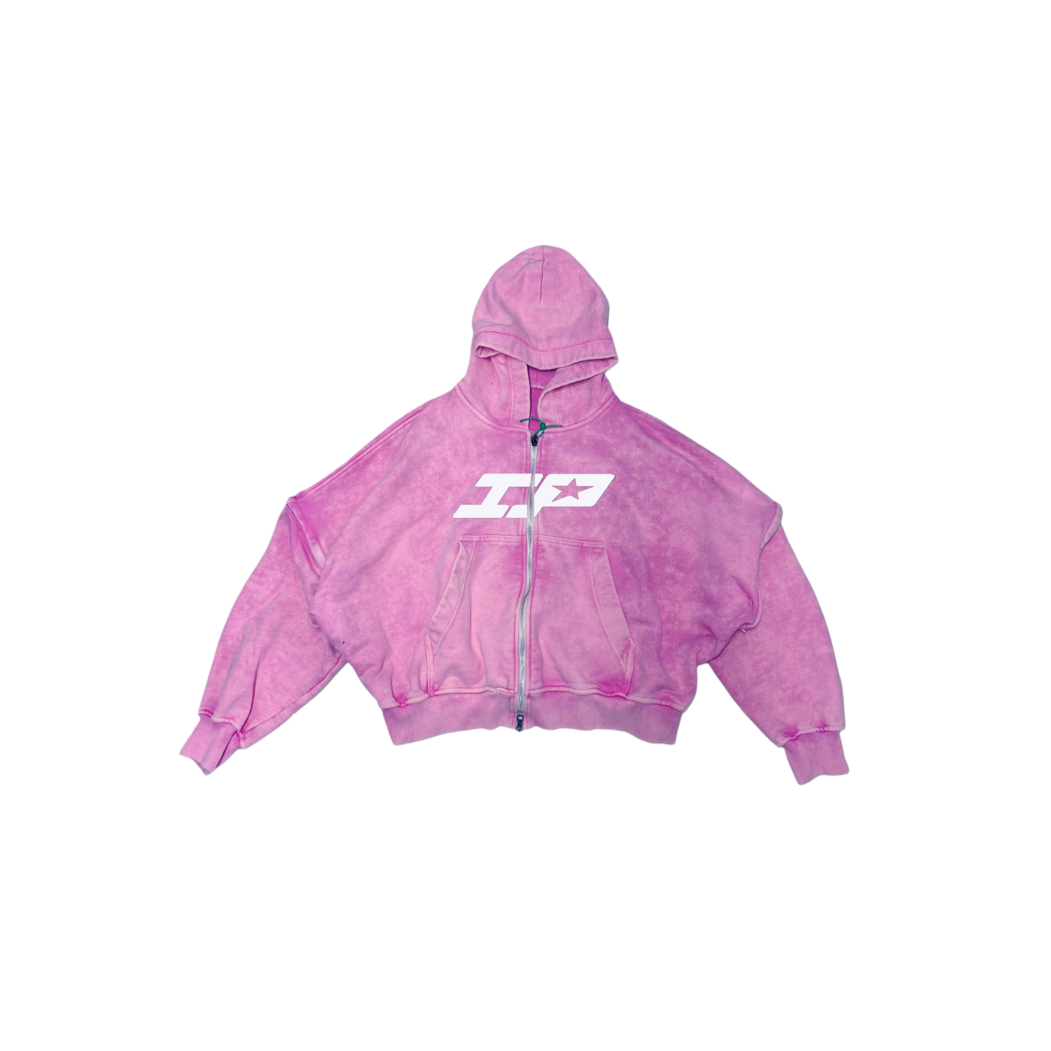 Pink Washed UNRELEASED double zip hoodie 1/1