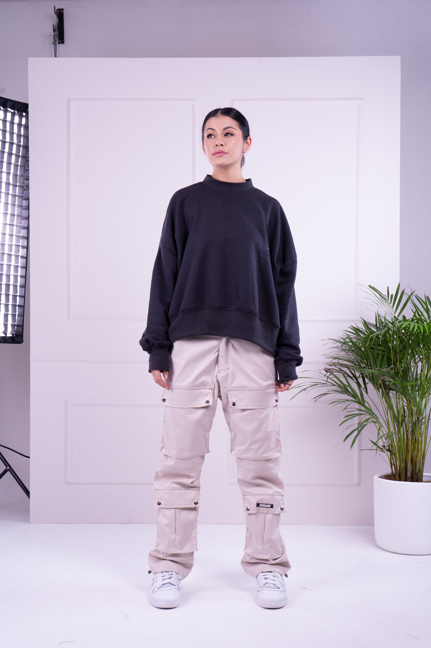 Multipocket cargo pant beige