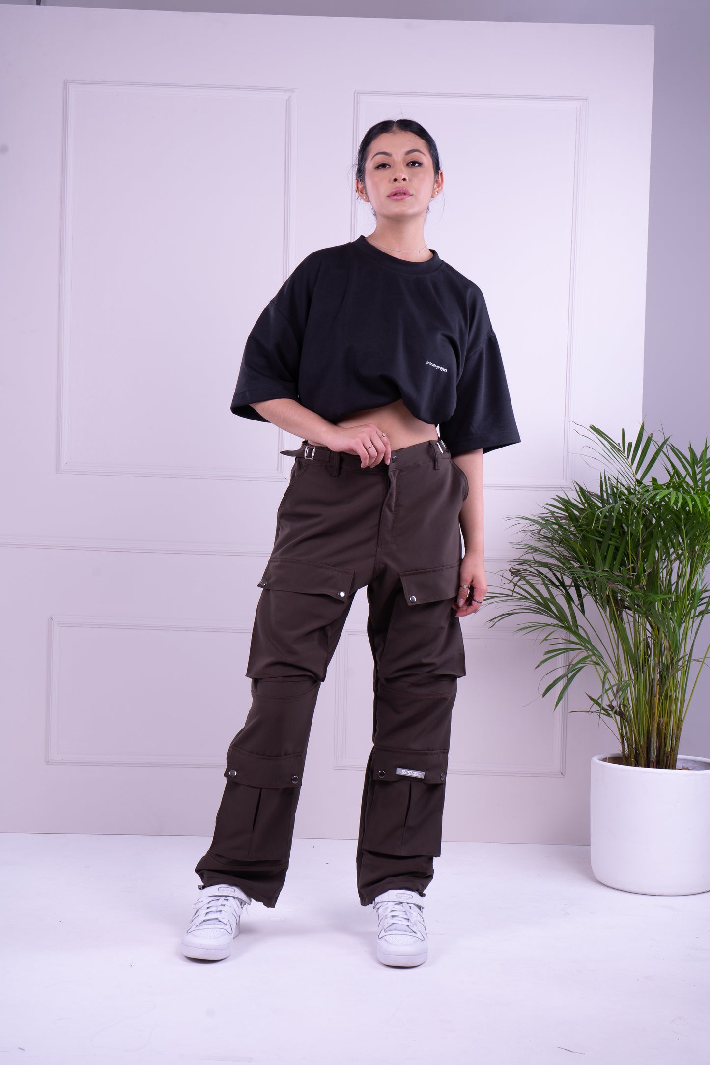 Multipocket cargo pant café