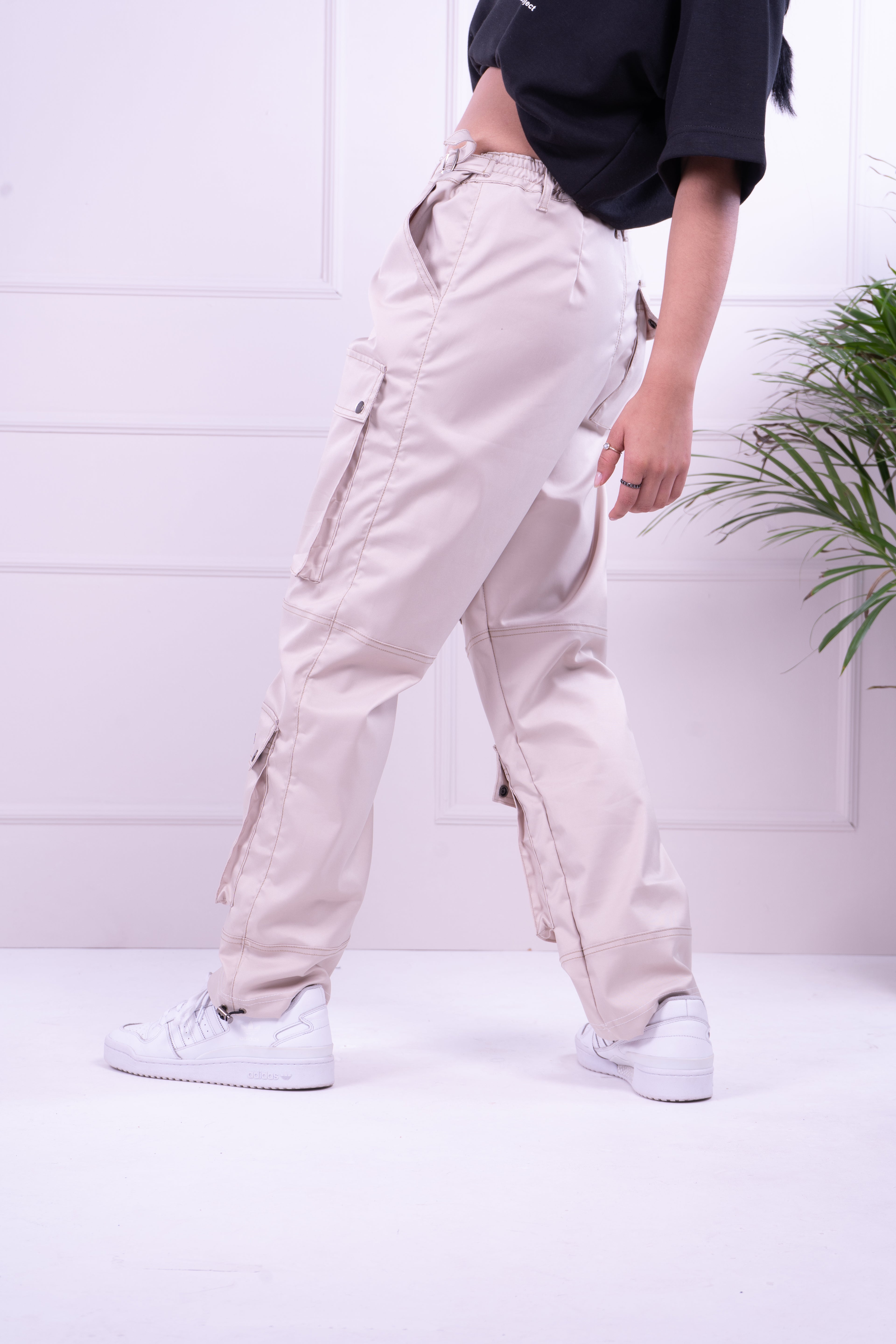 Multipocket cargo pant beige