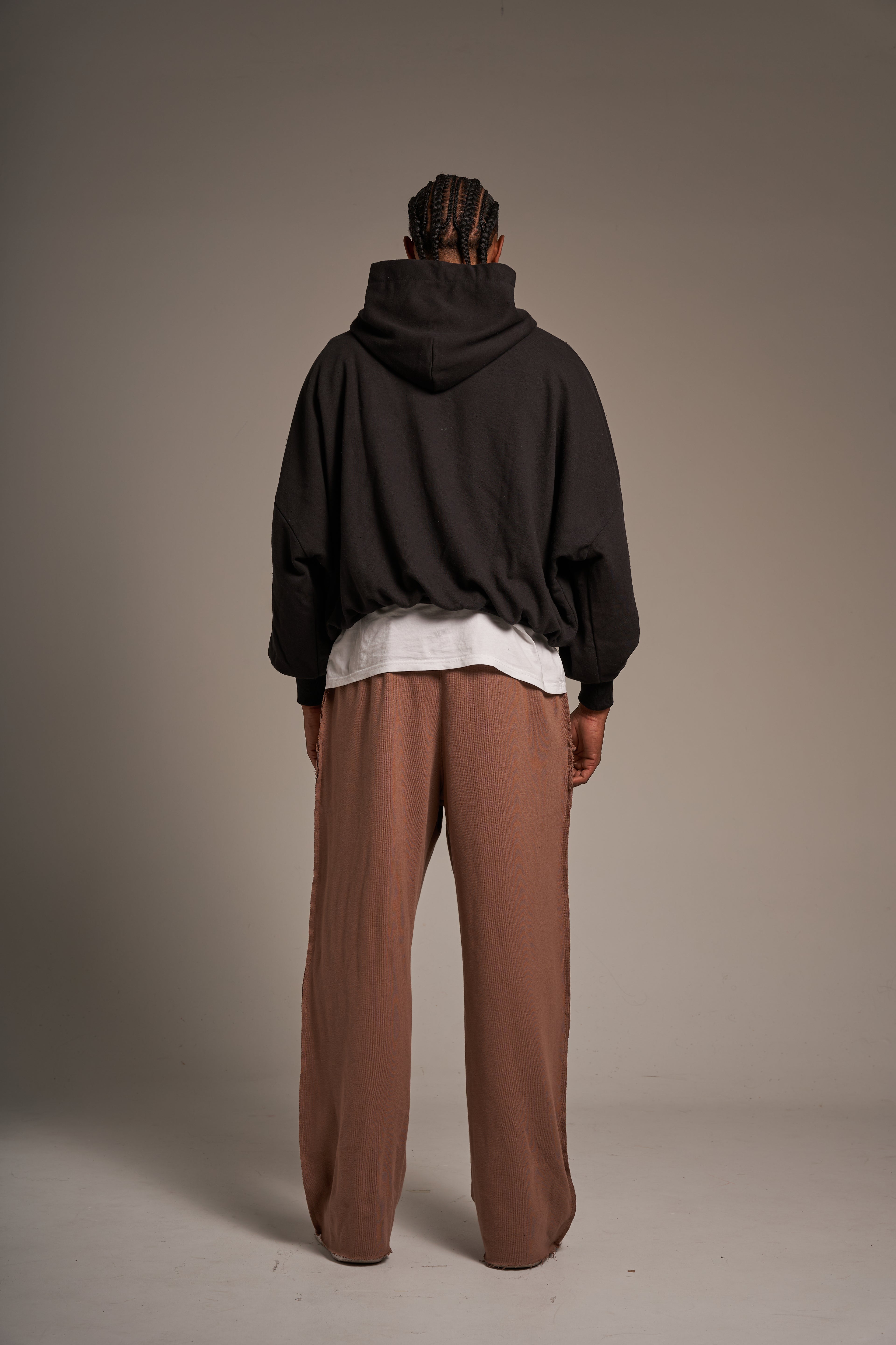 Oversize cropped hoodie V2 negro